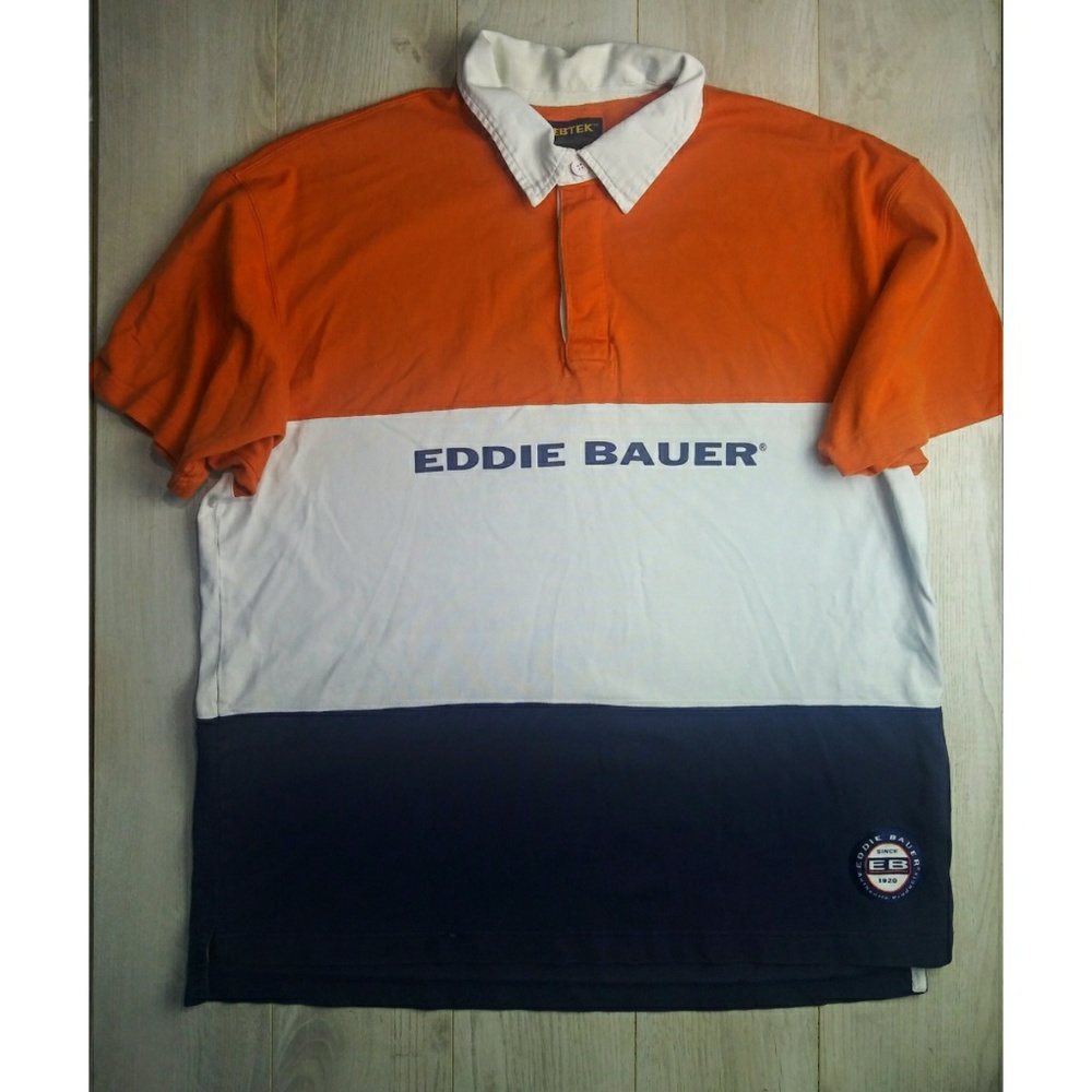 Vintage Eddie Bauer Color Block Short Sleeve Shirt